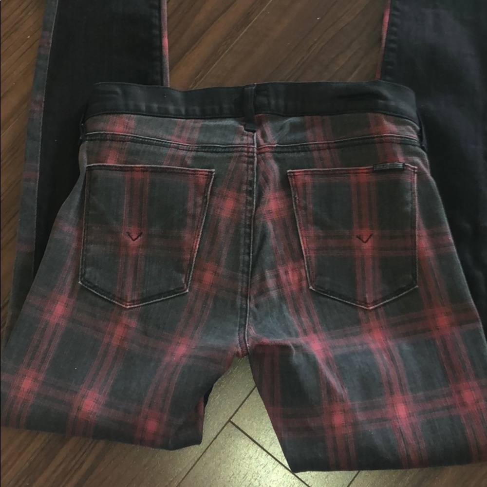 Hudson Two Tone Jeans (Plaid)